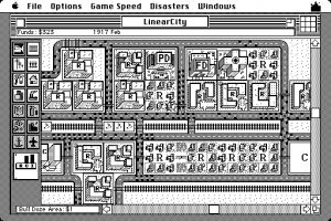 La primera versión de SimCity en Macintosh